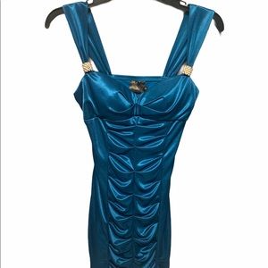 Beautiful fitted Satin Look Dress